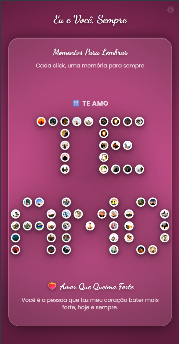 Mosaico de fotos RLove